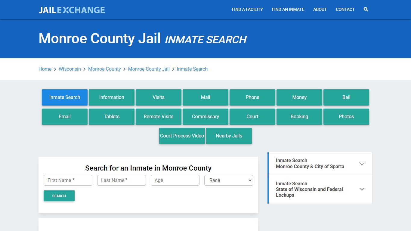 Monroe County Jail, WI Inmate Search: Roster & Mugshots - Jail Exchange